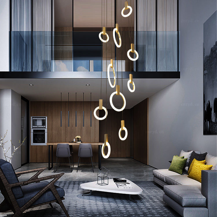 Acrylic Ring chandelier