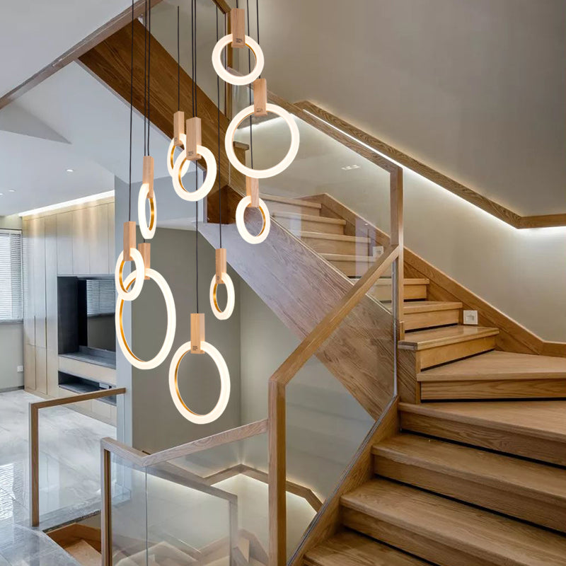 Acrylic Ring chandelier