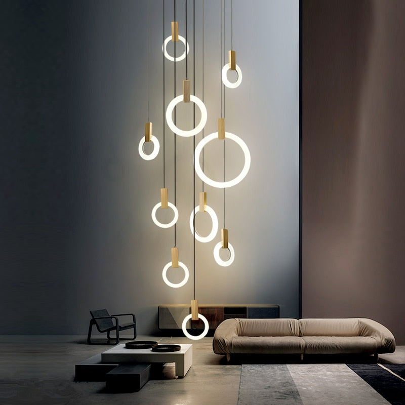 Acrylic Ring chandelier