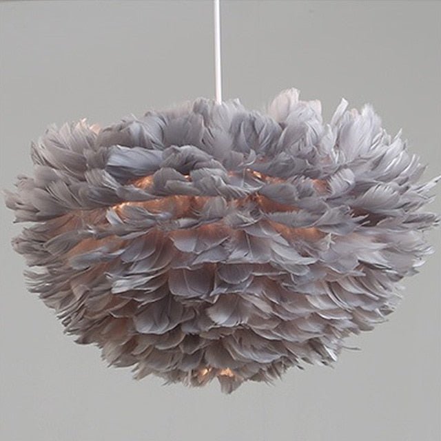 Feather Droplight Lamp - Aleo Decor
