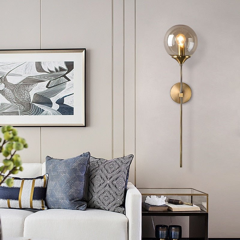 Golden Stick Lamp - Aleo Decor