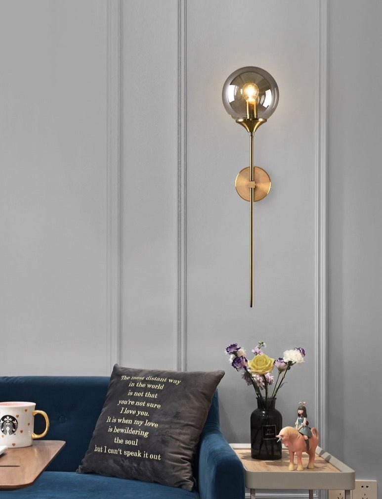 Golden Stick Lamp - Aleo Decor