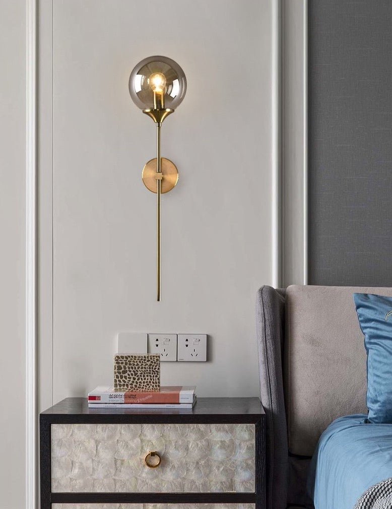 Golden Stick Lamp - Aleo Decor