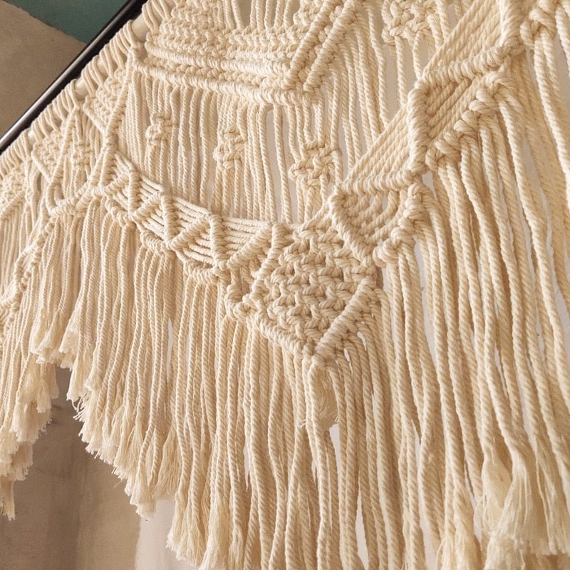 Macrame Backdrop Curtain - Aleo Decor