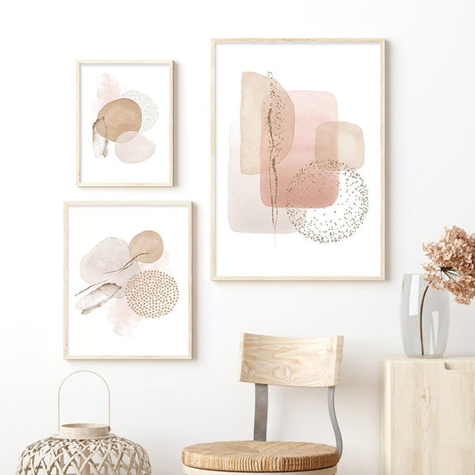 Modern Beige Pink - Aleo Decor