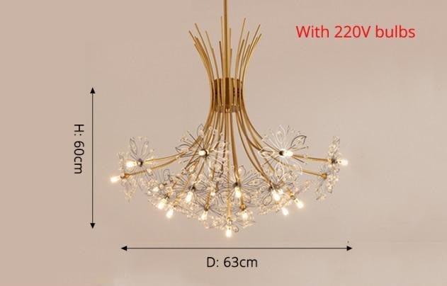 Modern Bouquet chandelier - Aleo Decor