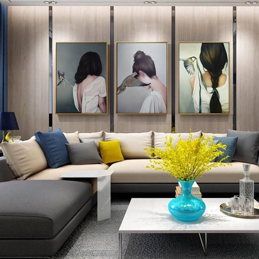 The Girl and a Bird - Aleo Decor