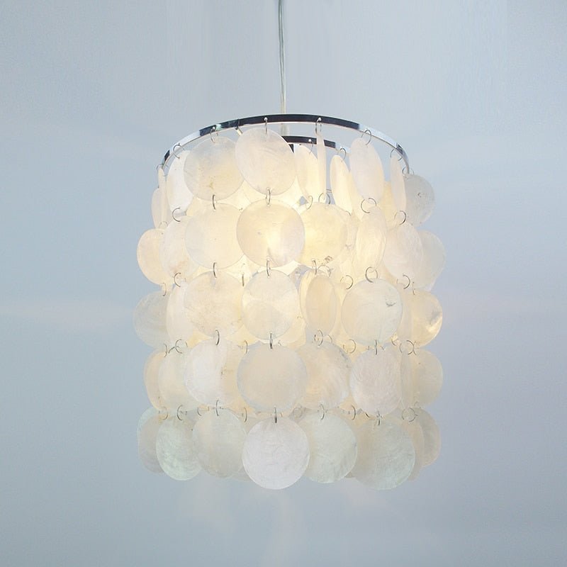 White Seashell Chandelier - Aleo Decor
