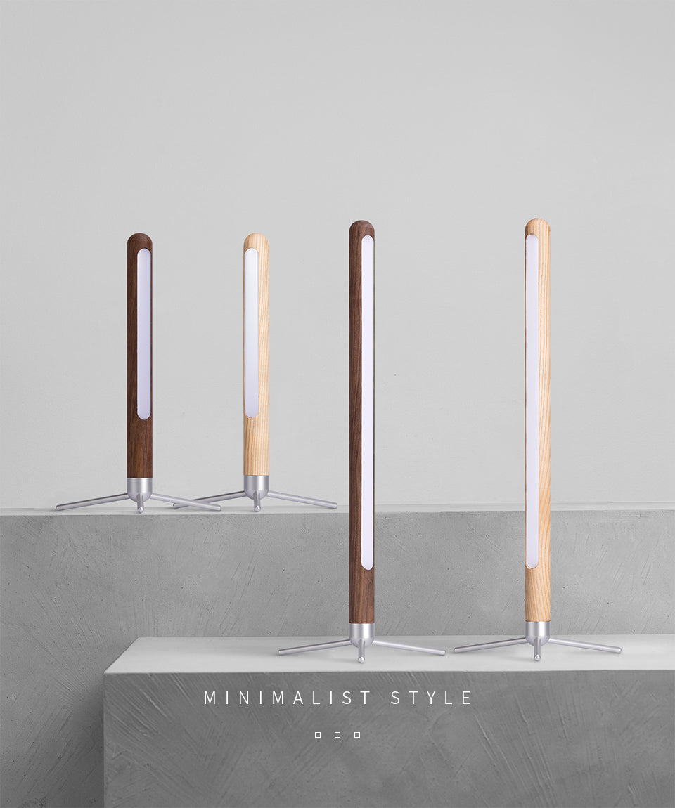 Minimal woody Stand lamp