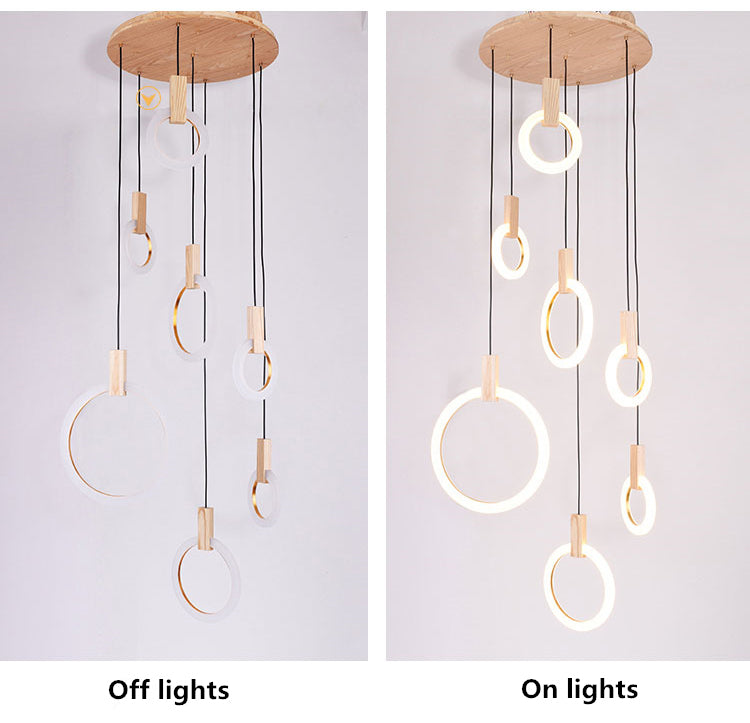 Acrylic Ring chandelier