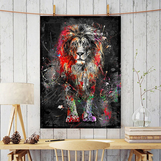 Abstract Lion Poster - Aleo Decor