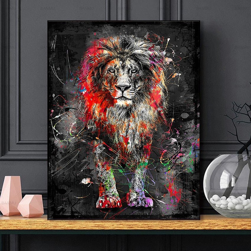 Abstract Lion Poster - Aleo Decor