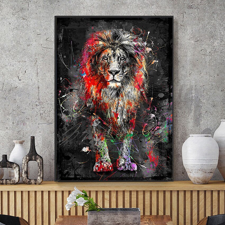 Abstract Lion Poster - Aleo Decor