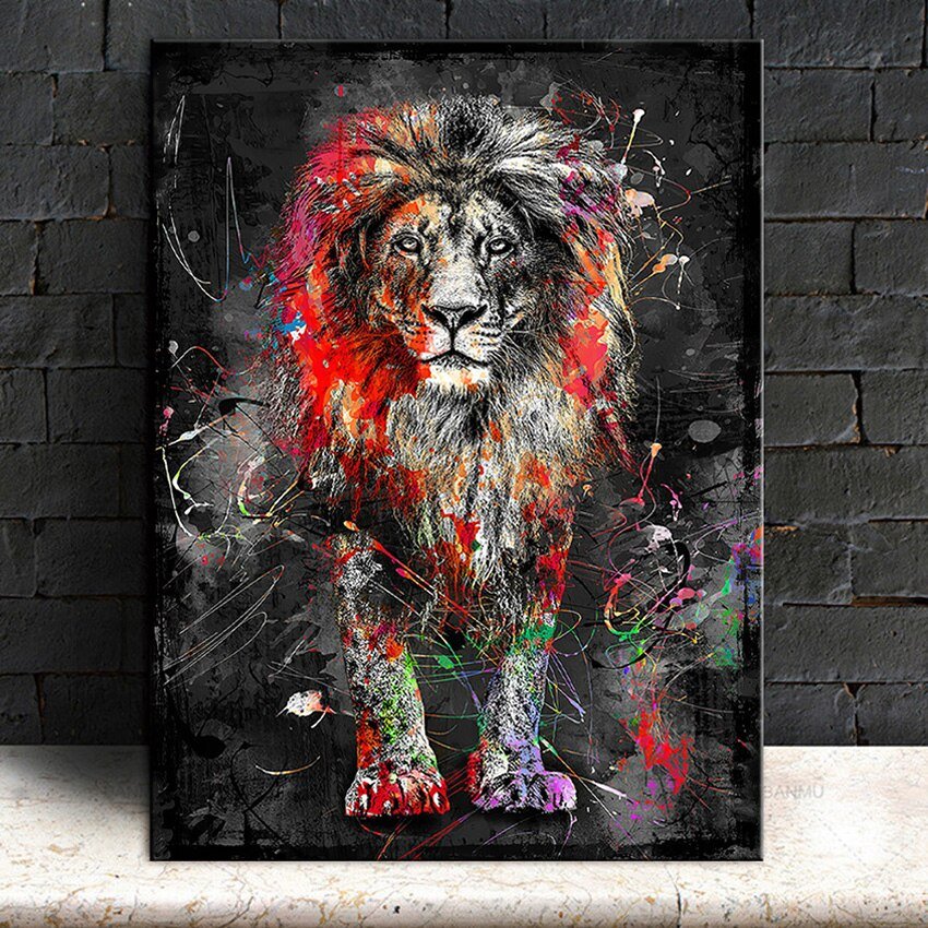 Abstract Lion Poster - Aleo Decor