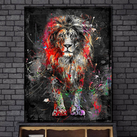 Abstract Lion Poster - Aleo Decor