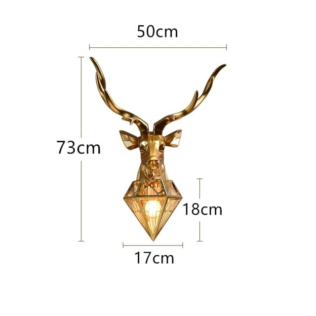 Antler Wall Lamp - Aleo Decor