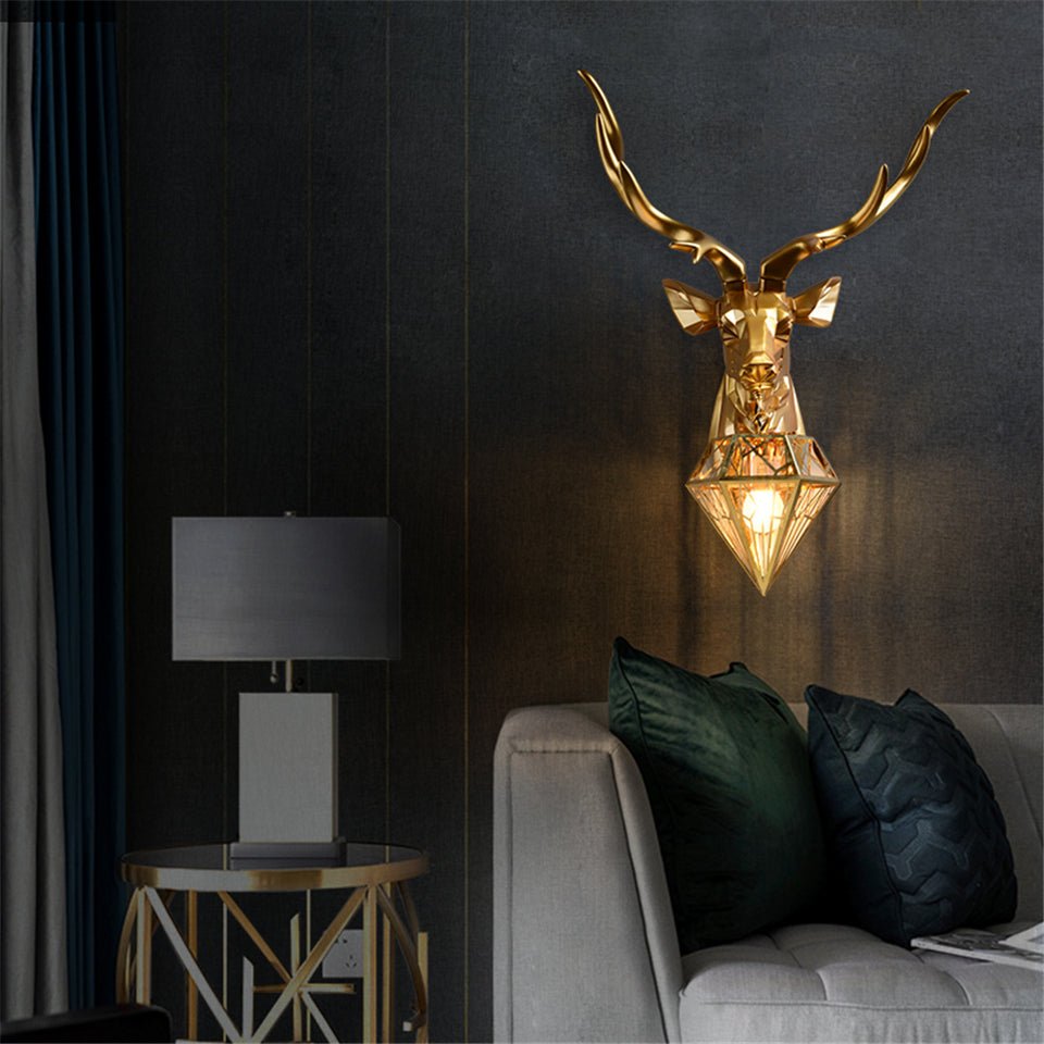 Antler Wall Lamp - Aleo Decor