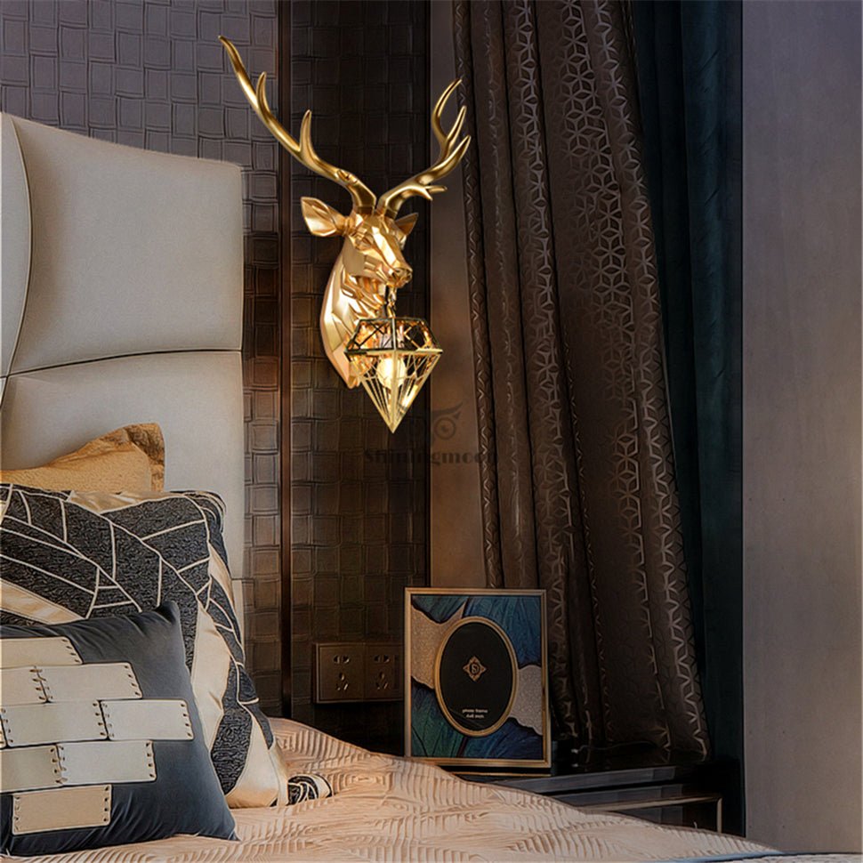 Antler Wall Lamp - Aleo Decor