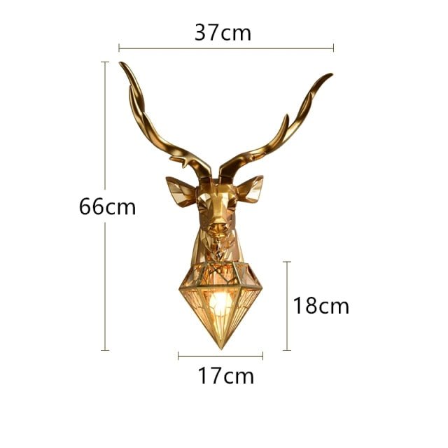 Antler Wall Lamp - Aleo Decor