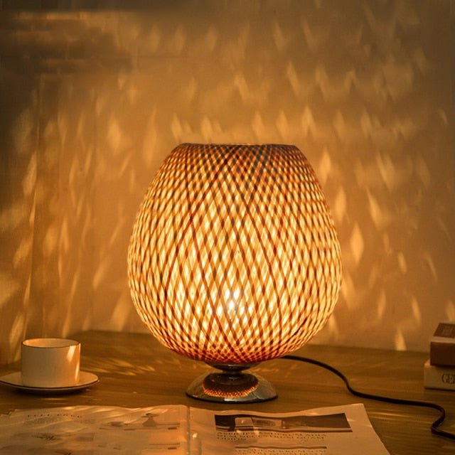 Bamboo Table Lamp - Aleo Decor