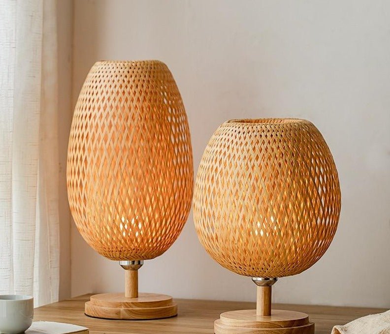 Bamboo Table Lamp - Aleo Decor