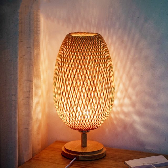 Bamboo Table Lamp - Aleo Decor