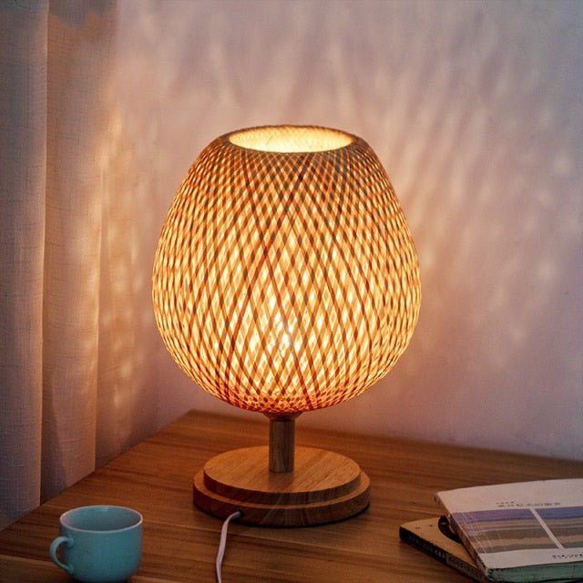 Bamboo Table Lamp - Aleo Decor