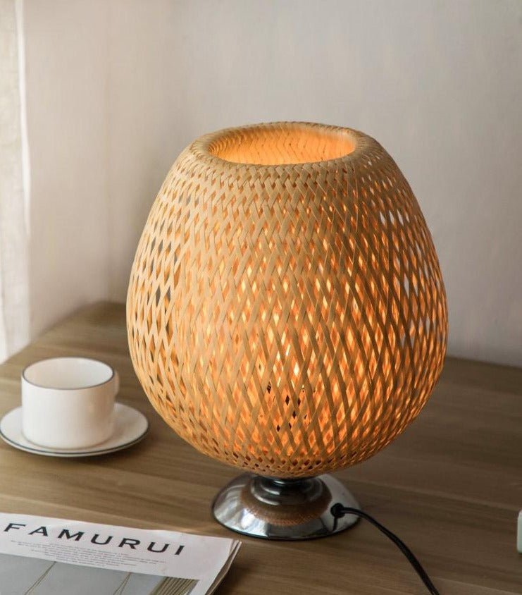 Bamboo Table Lamp - Aleo Decor