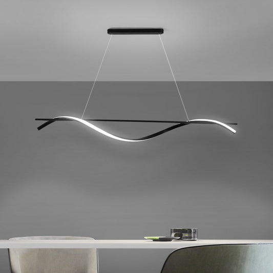 Black Wave Chandelier - Aleo Decor