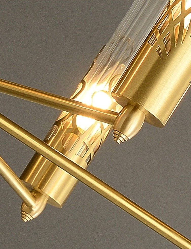 Copper Pipes chandelier - Aleo Decor