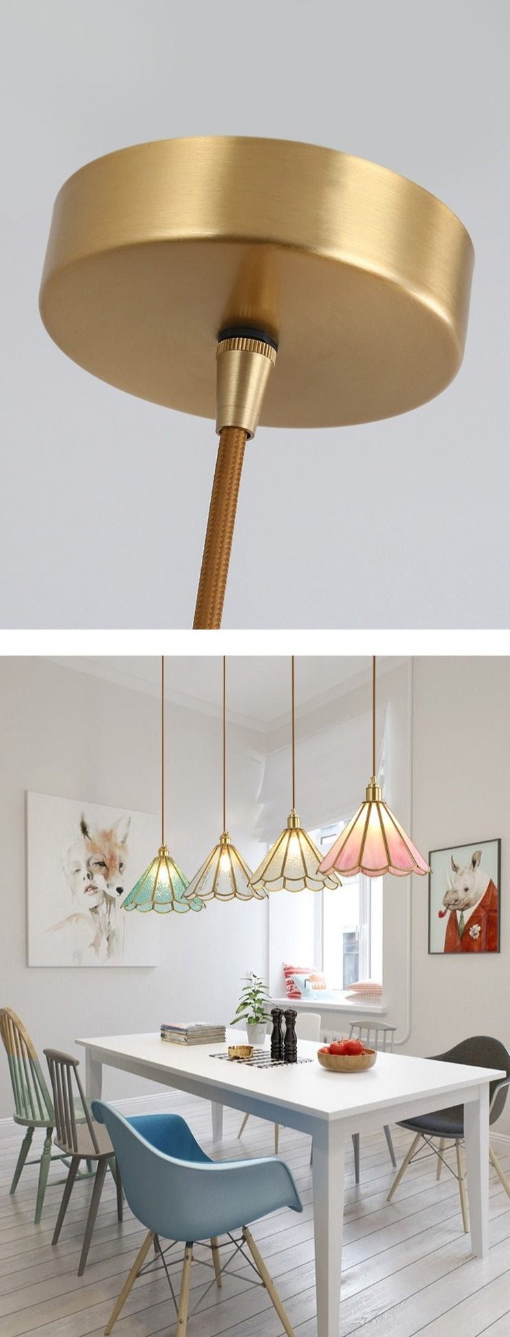 Crystal Colorful chandelier - Aleo Decor