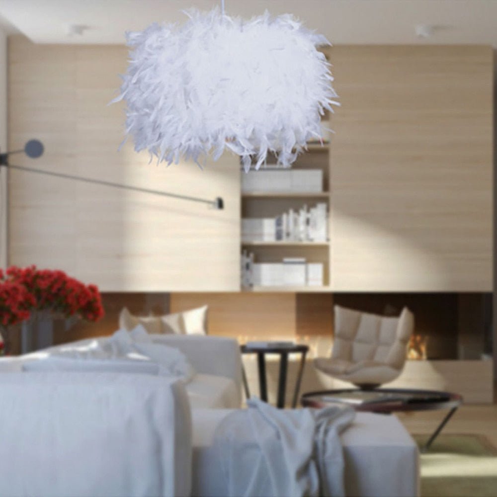 Feather Droplight Lamp - Aleo Decor