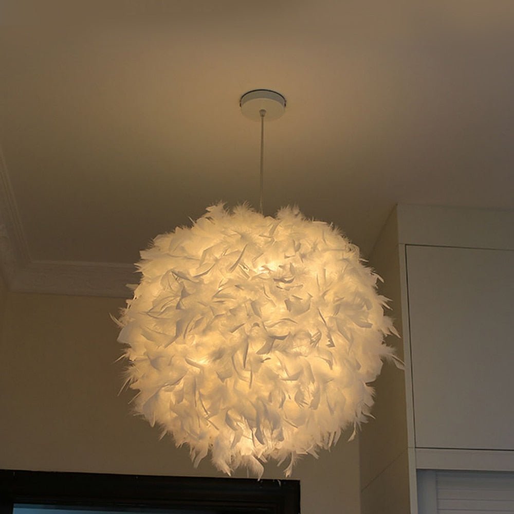 Feather Droplight Lamp - Aleo Decor