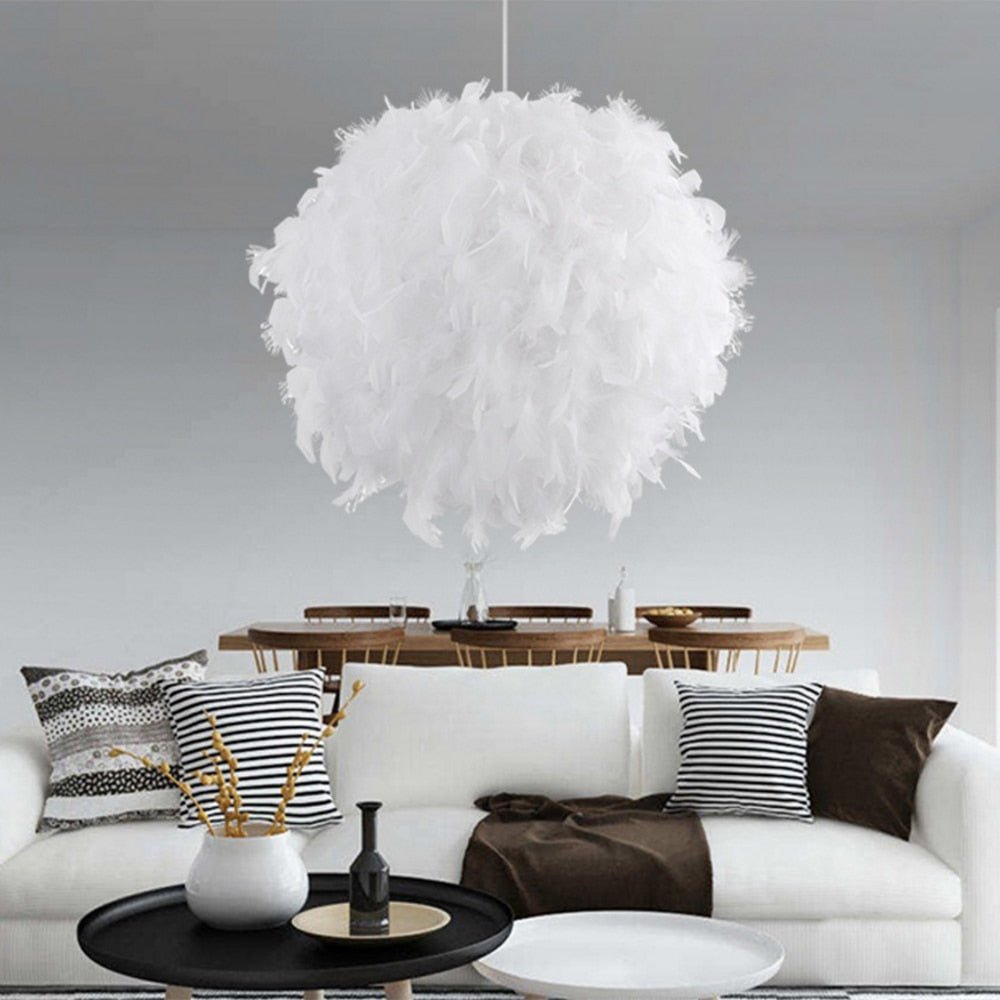 Feather Droplight Lamp - Aleo Decor