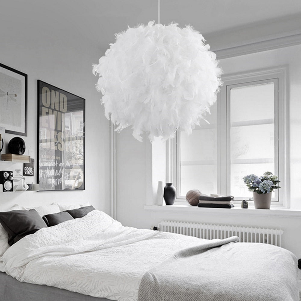 Feather Droplight Lamp - Aleo Decor