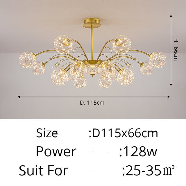 Fountain Chandelier - Aleo Decor