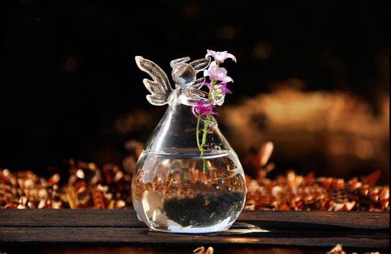 Glass Angel Pot - Aleo Decor