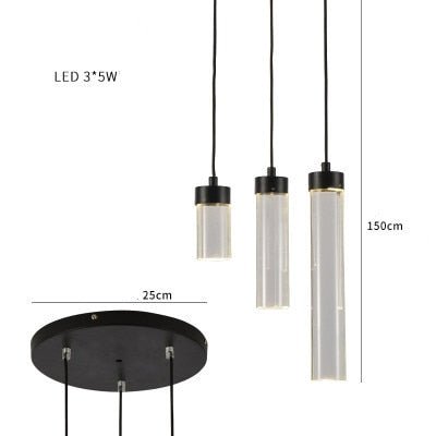 Glass Tube lamp - Aleo Decor