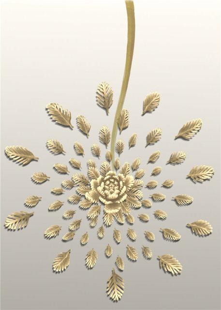 Gold Leaves - Aleo Decor