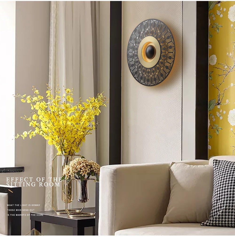 Gold wall Sconce - Aleo Decor