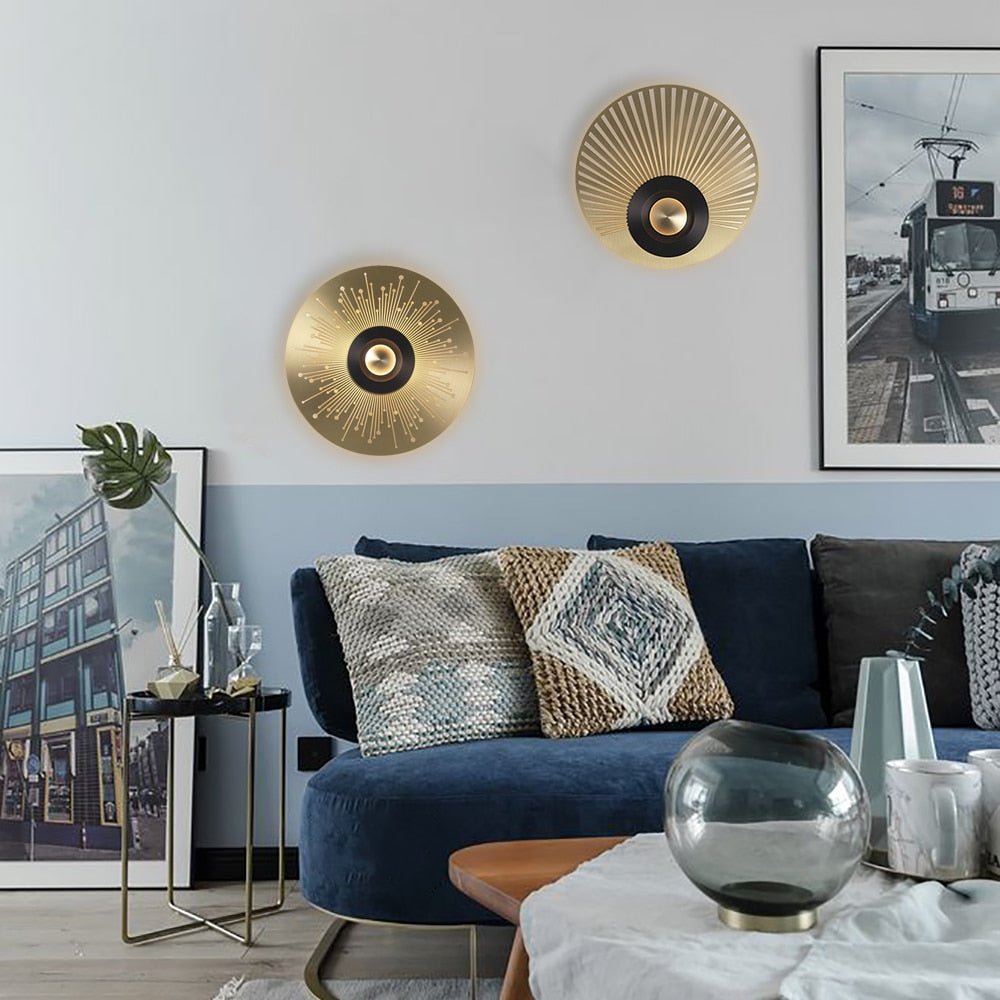 Gold wall Sconce - Aleo Decor