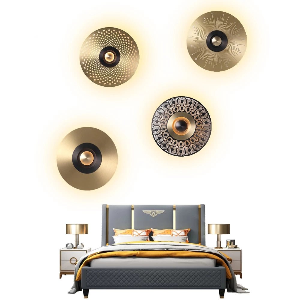 Gold wall Sconce - Aleo Decor