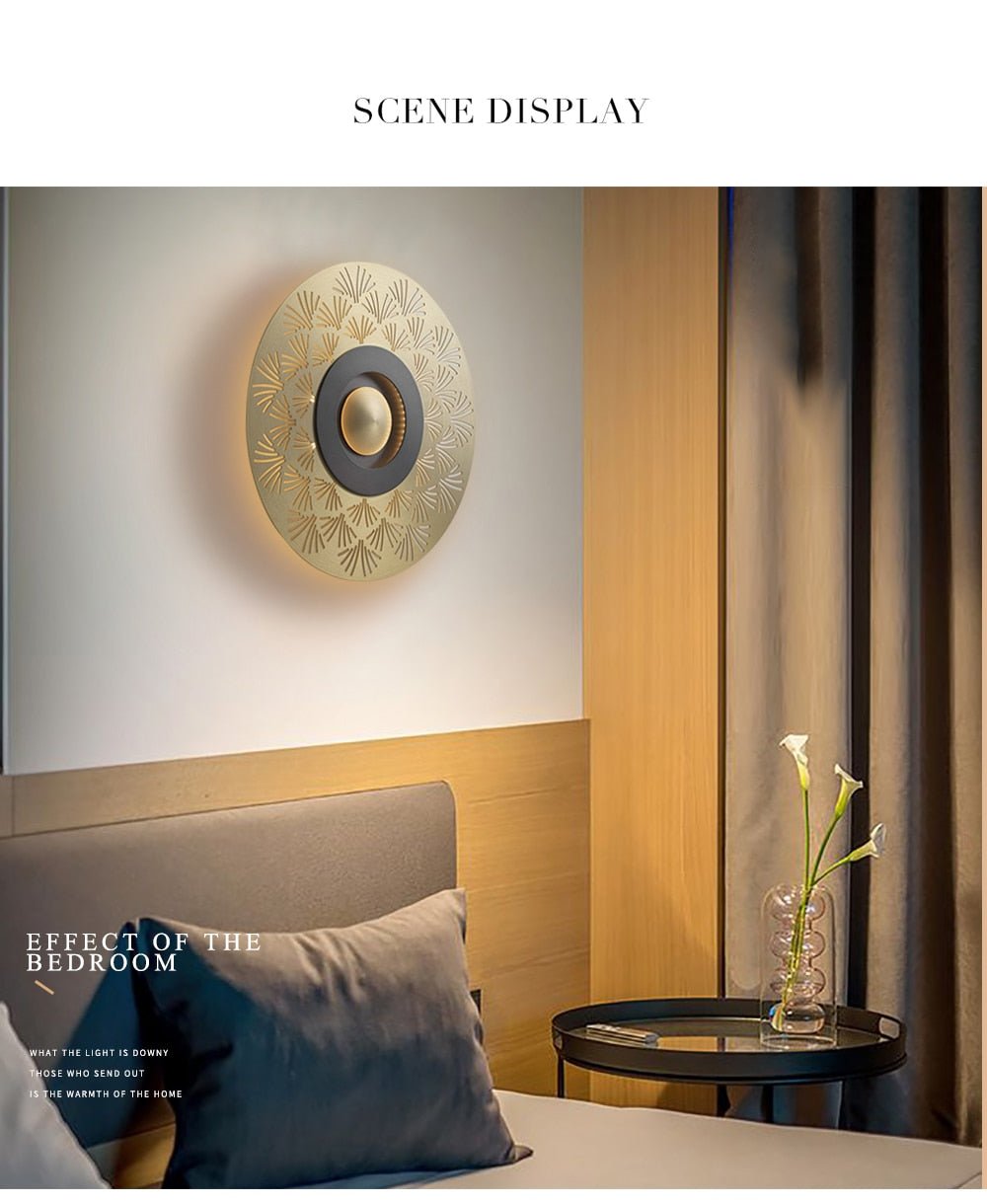 Gold wall Sconce - Aleo Decor