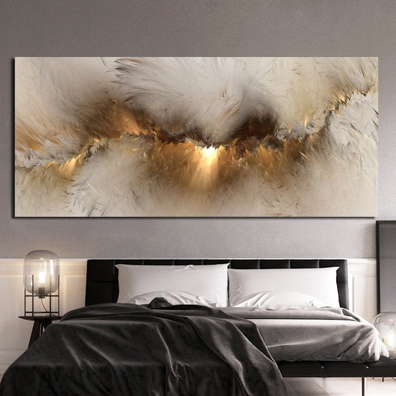 Grey Yellow Cloud - Aleo Decor