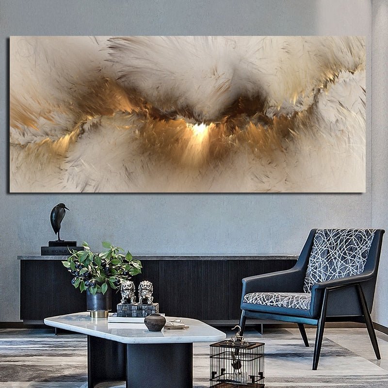 Grey Yellow Cloud - Aleo Decor