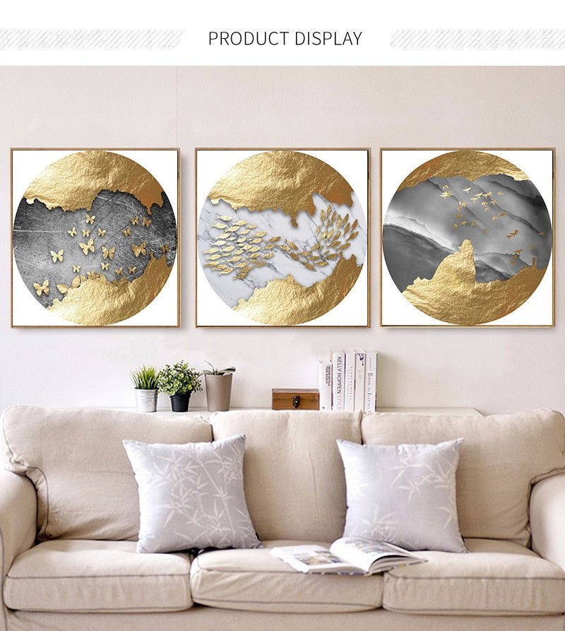 Luxury Grey & Gold - Aleo Decor