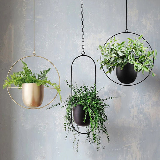 Metal hanging Pot - Aleo Decor