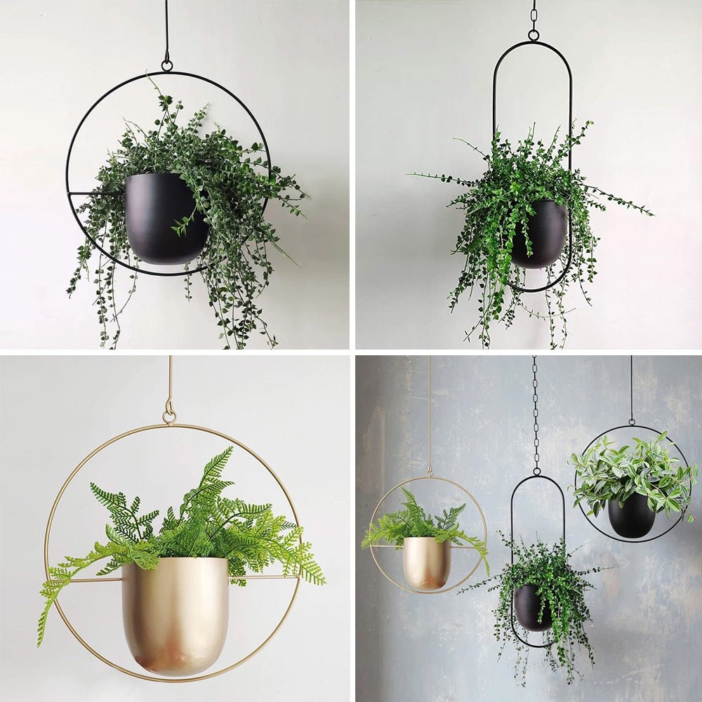 Metal hanging Pot - Aleo Decor