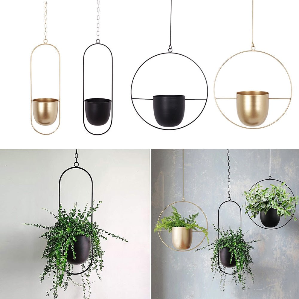 Metal hanging Pot - Aleo Decor