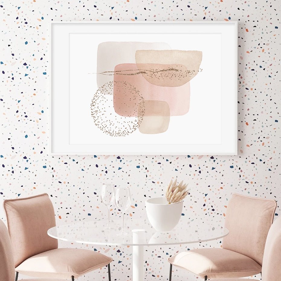 Modern Beige Pink - Aleo Decor